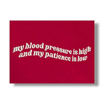 BLOOD PRESSURE